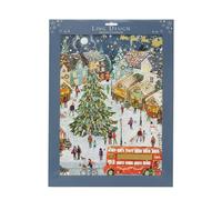 Christmas Market Advent Calendar | Large Traditional Picture Advent Calendar | Festive Christmas Town - 41cm