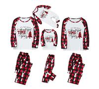 Christmas Matching Family Pyjamas Set Soft Holiday Clothes Sleepwear,Family Christmas Pyjamas Set Xmas Nightwear Sleepwear for Man Women Girl Boy Baby 2PCS Sets,Christmas Pjs, 8-10 Years