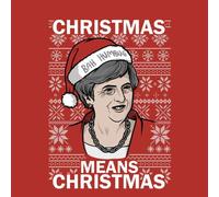 Christmas Means Christmas Christmas Sweatshirt - Red - S