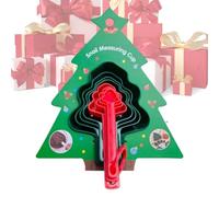 Christmas Measuring Cup - 8-Piece Baking Spoon Utensils | Measuring Spoon and Measuring Cup | For Baking Cooking Kitchen Home Flat Food Holiday Wedding Baking Accessories