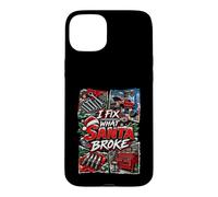 Christmas Mechanics Fix What Santa Broke Repair Christmas Case for iPhone 15 Plus