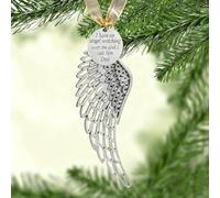 Christmas Memorial Hanging Ornaments Angel Wings, I Have a Angel Watching Over Me I Call Him Dad in Memory of Loved One Christmas Tree Hanging Pendant Sympathy Gifts (Dad)