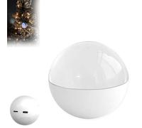 Christmas Memory Orb, Xmas Memory Sphere Ultrasound Ornament, Corememoriestm Electronic Crystal Ball Video Player, WiFi 3D Orbs Ball, Uploadable Videos &Photos(White,WiFi)