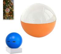 Christmas Memory Sphere Ornament Orb Ball Xmas Ultrasound Video Ornament Ball Corememoriestm Electronic Crystal Ball Video Player, 3D Orbs Uploadable Videos & Photos (Orange, Ordinary)