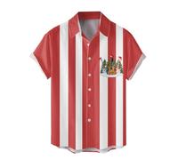 Christmas Mens Shirts Short Sleeve Casual Button Down Front Pocket Summer Aloha Party Shirt Beach Surf Palm Tree Holiday Print Hawaii Shirt Unisex Ugly Xmas T Shirt Beach Clothes for Men Top