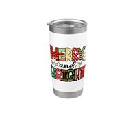 Christmas Merry and Bright Stainless Steel Insulated Tumbler