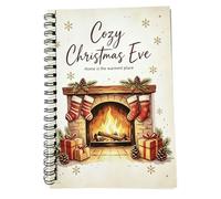 Christmas Message Book Paper Card Journal, B | for Holiday Notes Family Celebrations Stocking Table Moments Guests