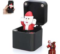 Christmas Middle Finger in A Box, Gag Funny Gifts for Adults,Really Prank Gift Box, 3D Printed Hilarious Surprise Desktop Decor, Novelty Funny Gifts for Christmas Festival (Black)