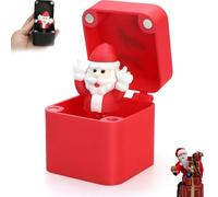 Christmas Middle Finger in A Box, Gag Funny Gifts for Adults,Really Prank Gift Box, 3D Printed Hilarious Surprise Desktop Decor, Novelty Funny Gifts for Christmas Festival (Red)