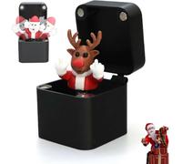 Christmas Middle Finger in A Box, Gag Funny Gifts for Adults,Really Prank Gift Box, 3D Printed Hilarious Surprise Desktop Decor, Novelty Funny Gifts for Christmas Festival (Black3)