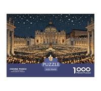 Christmas Midnight Mass Jigsaw Puzzle Waterproof 1000 Piece Puzzles for Adults Gifts Colourful Educational Games