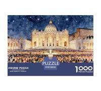 Christmas Midnight Mass Jigsaw Puzzle Waterproof 1000 Piece Puzzles for Adults Gifts Fun Educational Games