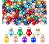 Christmas Mini Balls Ornaments -Vintage Glitter Balls for Miniature Xmas Tree Hanging Decorations, Holiday Party DIY Craft Supplies for Indoor & Outdoor Use (180 PCS)