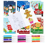 Christmas Mini Coloring Books for Kids Gingerbread Man Party Favors Activity Book Goodie Bag Fillers for Birthday Party Gift Favor Classroom Craft Supplies 28 PCS