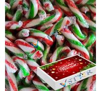 Christmas Mini Peppermint Individually wrapped Candy Canes 5g with Box - Perfect for Christmas Gift (1000g)