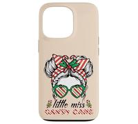 Christmas Miss Candy Cane Bun Little Xmas Girls Kids Toddler Case for iPhone 13 Pro