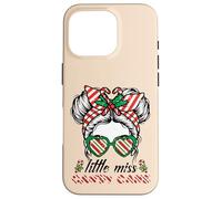 Christmas Miss Candy Cane Bun Little Xmas Girls Kids Toddler Case for iPhone 16 Pro