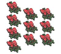 Christmas Mistletoe 10pcs Cute Cartoon Metal Enamel Brooch Pin | Badge Pin Accessory, Decorative Enamel Finish, for Suit and Hats at Christmas Party or Holiday Events