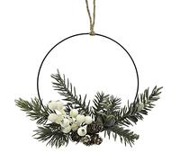 Christmas Mistletoe Wreath Hanging Decoration 20cm