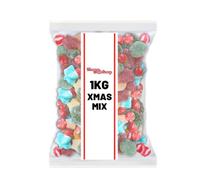 Christmas Mix 1 kg, variety of Seasonal Sweets, Candies, Jelly and Treats, Bulk Assorted Sweet Chewy Mix with a Variety of Flavours, Perfect for Christmas Parties & Giftings