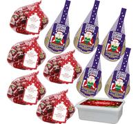 Christmas Mixed Milk Chocolate Santas & Dairy Milk Chocolate Coins Net - Wrapped Chocolate with Gift tub (25 x Mixed Nets)