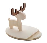 Christmas Mobile Phone Holder Smartphone Holder Birch Plywood in Reindeer Design "Rudolph the Red Nose Reindeer" - Universal for All Smartphones Desk Decoration Gift for Social Media Fans