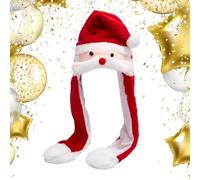 Christmas Mobiles Ears Hat - Plush Hat, Headband | Christmas Cartoon Headband For Elk Plush Deer Funny Deer Reindeer Hats With Scarf Cute Flap Cap