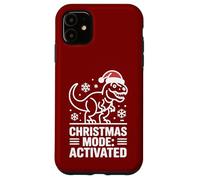 Christmas Mode Activated Dinosaur Humor Style Case for iPhone 11