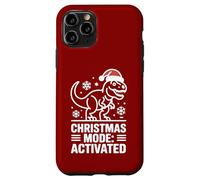 Christmas Mode Activated Dinosaur Humor Style Case for iPhone 11 Pro
