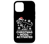 Christmas Mode Activated Dinosaur Humor Style Case for iPhone 12/12 Pro