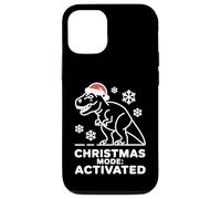 Christmas Mode Activated Dinosaur Humor Style Case for iPhone 12/12 Pro