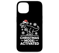 Christmas Mode Activated Dinosaur Humor Style Case for iPhone 13