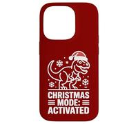 Christmas Mode Activated Dinosaur Humor Style Case for iPhone 14 Pro