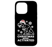 Christmas Mode Activated Dinosaur Humor Style Case for iPhone 14 Pro Max