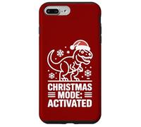 Christmas Mode Activated Dinosaur Humor Style Case for iPhone 7 Plus/8 Plus