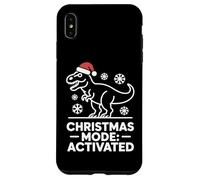 Christmas Mode Activated Dinosaur Humor Style Case for iPhone XS Max