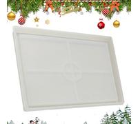 Christmas Mold - Silicone Tree Mould for Art Teachers, Kids, and Event Planners | Reusable Craft Tool for Home Décor, Light Signs, and Seasonal 16.6x12x1cm (130g)