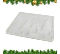 Christmas Mold - Silicone Tree Mould for Art Teachers, Kids, and Event Planners | Reusable Craft Tool for Home Décor, Light Signs, and Seasonal 16.6x12x1cm (130g)