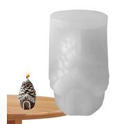 Christmas Molds - 3.82 incPine Cone and House Silicone Moulds for Epoxy, Resin, Plaster, Soap, Cement, DIY Home Decor, Crafting, Holiday Workshops for Weekend Creative Projects