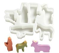 Christmas Molds DIY Nativity Scene Easy Release Funny Casting