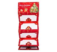Christmas Money Box - 10 Slots Folding Cash Holder, Festive Happy Christmas Red Envelope Wallet, Hoiday Money Box | for Festival Valentines Birthday Proposal Children Kids Men Women Adults Friends