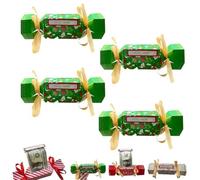 Christmas Money Box, Christmas Money Crackers, Pull Surprise Money Gift Box, DIY Christma Kit Cash Gift Money Pull Box for Xmas Home Holiday Party Decor, Crackers to Put Money In(Mix4c)