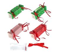 Christmas Money Box - , DIY Holiday Candy Holder | 4 Pack Christmas Party Money Gift Boxes with 40 Pockets for Home Holiday Festival Decoration
