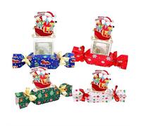 Christmas Money Box for Cash Gift,Christmas Pull Surprise Money Gift Box for Kids/Adult Presents,Mone-y Candy Bo-x Pull out Cash with 40P Transparent Bags,Mone-y Pul-l Candy Bo-x for Christma-s Party