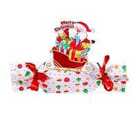 Christmas Money Box for Cash Gift,Christmas Pull Surprise Money Gift Box for Kids/Adult Presents,Mone-y Candy Bo-x Pull out Cash with 40P Transparent Bags,Mone-y Pul-l Candy Bo-x for Christma-s Party