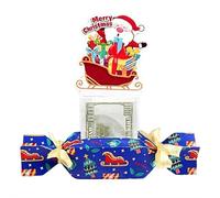 Christmas Money Box for Cash Gift,Christmas Pull Surprise Money Gift Box for Kids/Adult Presents,Mone-y Candy Bo-x Pull out Cash with 40P Transparent Bags,Mone-y Pul-l Candy Bo-x for Christma-s Party