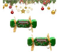 Christmas Money Box for Cash Gift, Christmas Surprise Pull Pouch Money Pull Boxes, Xmas Candy Box Pull out Cash Surprise Gift Boxes for Xmas Party Friends Family Adults(Green,2pcs)