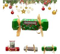 Christmas Money Box for Cash Gift, Christmas Surprise Pull Pouch Money Pull Boxes, Xmas Candy Box Pull out Cash Surprise Gift Boxes for Xmas Party Friends Family Adults(Green,1pcs)