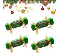 Christmas Money Box for Cash Gift, Christmas Surprise Pull Pouch Money Pull Boxes, Xmas Candy Box Pull out Cash Surprise Gift Boxes for Xmas Party Friends Family Adults(Green,4pcs)
