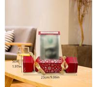 Christmas Money Box for Cash Gift, Christmas Surprise Pull Pouch Money Pull Boxes, Xmas Candy Box Pull out Cash Surprise Gift Boxes for Xmas Party Friends Family Adults(Red,4pcs)